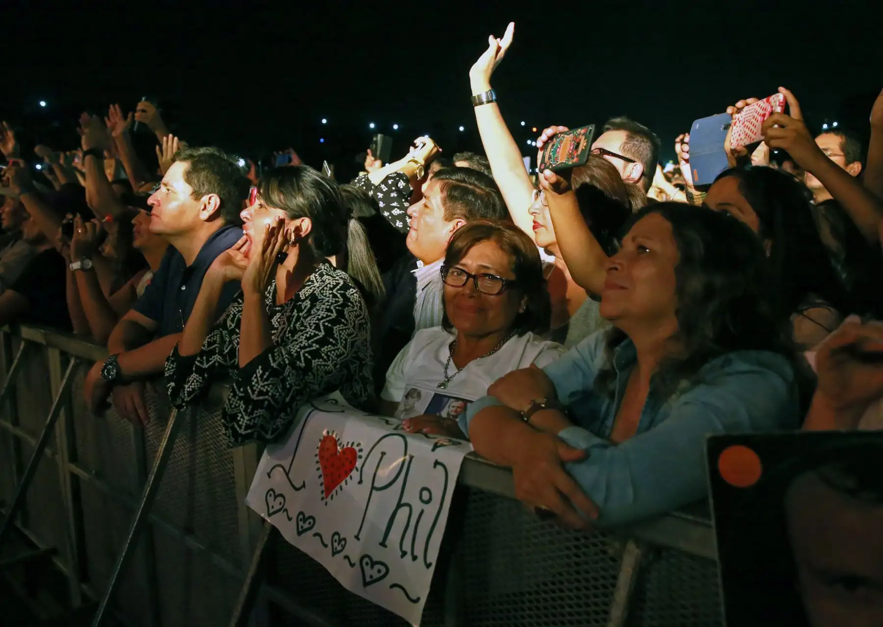 Phil Collins en concierto. Foto: ANDINA/Vidal Tarqui