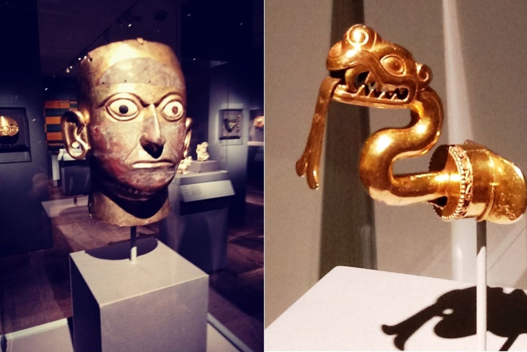 La colección de Sipán y de Chornancap forma parte de una exhibición internacional que ha montado el Museo Metropolitano de Arte de Nueva York, denominada Reyes de Oro, Lujo, Legado de las Antiguas Américas. ANDINA