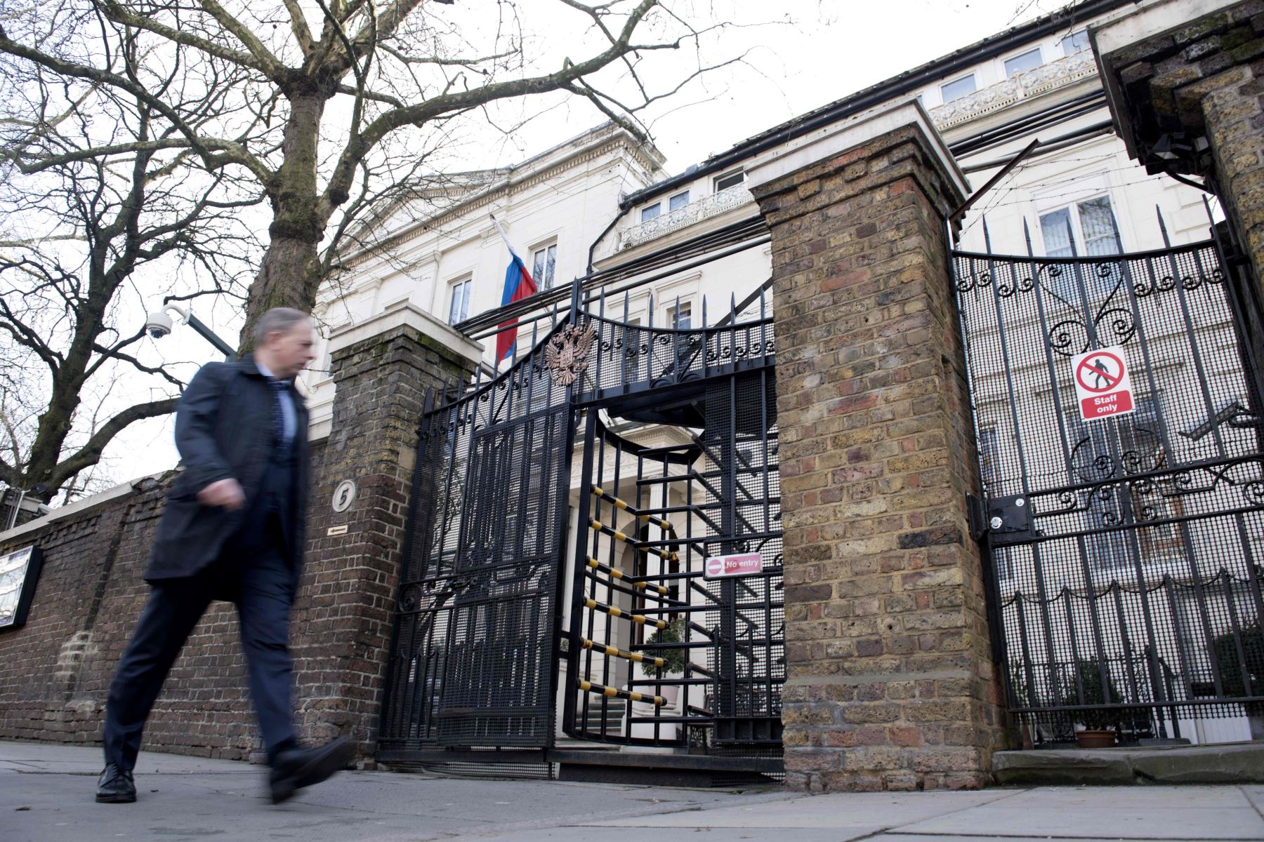 Consulado ruso en Londres. Foto: AFP