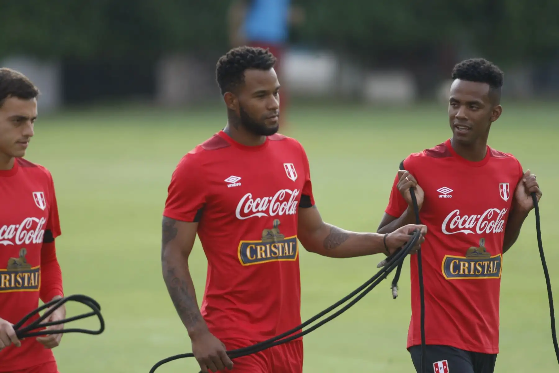 Entrenamiento de los convocados a la selección nacional de fútbol con miras a participar en el mundial de fútbol Rusia 2018. Foto: ANDINA/Eddy Ramos.