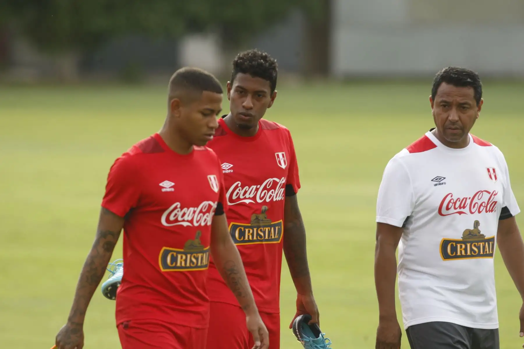 Entrenamiento de los convocados a la selección nacional de fútbol con miras a participar en el mundial de fútbol Rusia 2018. Foto: ANDINA/Eddy Ramos.