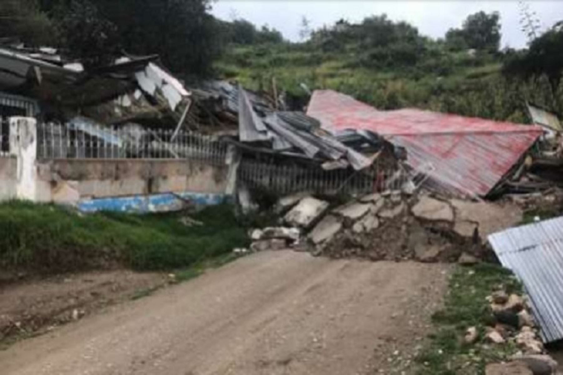 Prorrogan emergencia en distrito cusqueño de Llusco afectado por derrumbes. ANDINA/Difusión