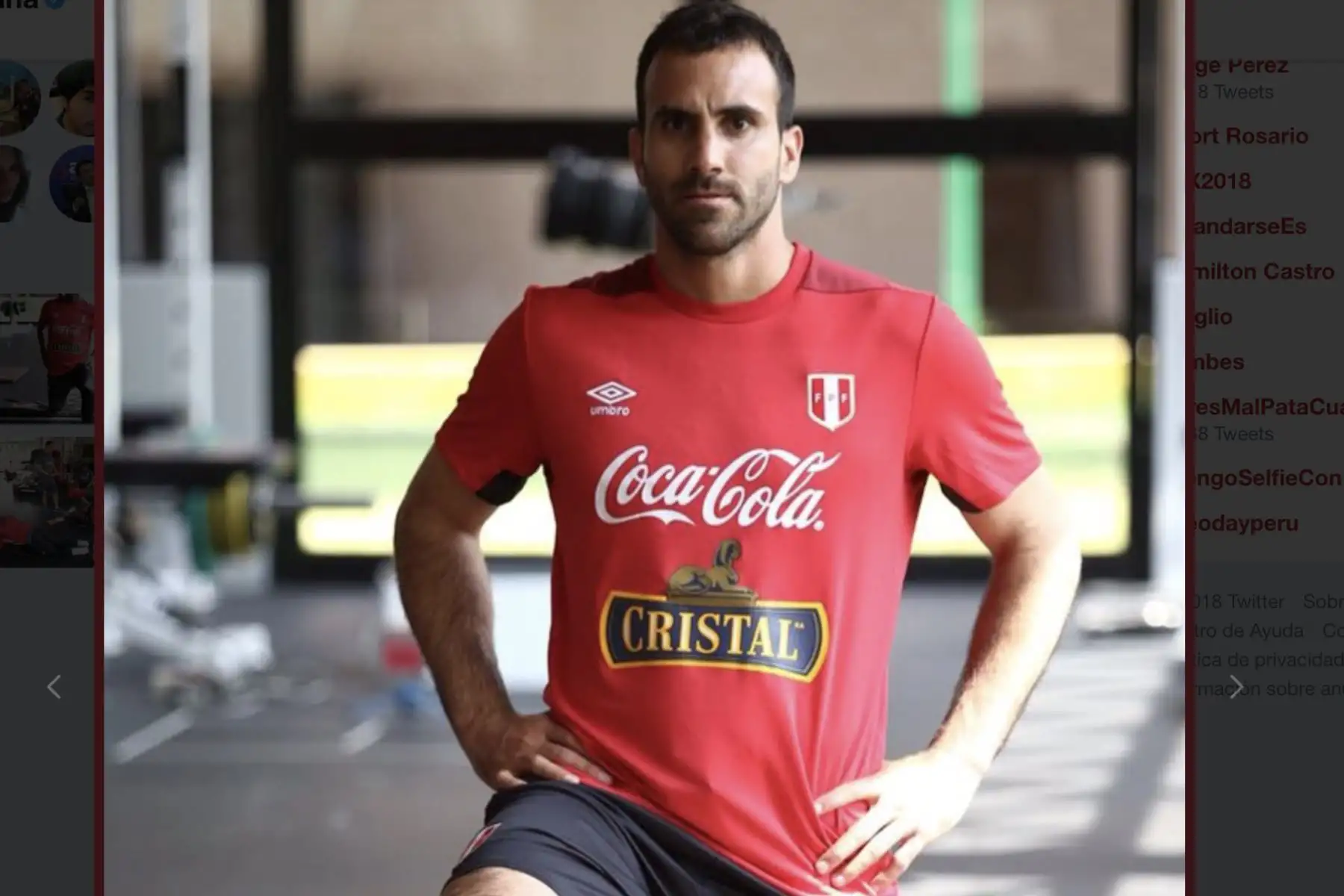 José Carvallo, entrena con la selección peruana.Foto:ANDINA/Twiter FPF