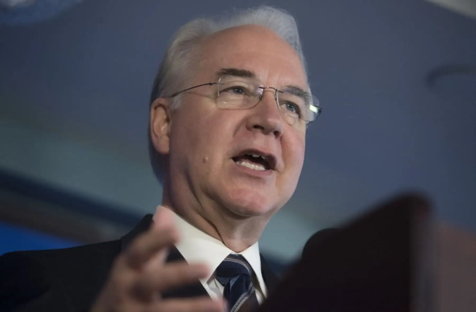 Tom Price: Secretario de Salud hasta el 29 de septiembre de 2017. Vapuleado desde derecha e izquierda por haber pagado con dinero público varios viajes personales en aviones privados, su salida se produjo tras ser desaprobado por el presidente.Foto:AFP
