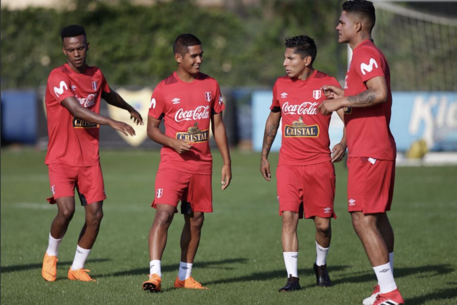 Selección peruana realiza su primer entrenamiento en Miami.Foto:ANDINA/Twiter FPF