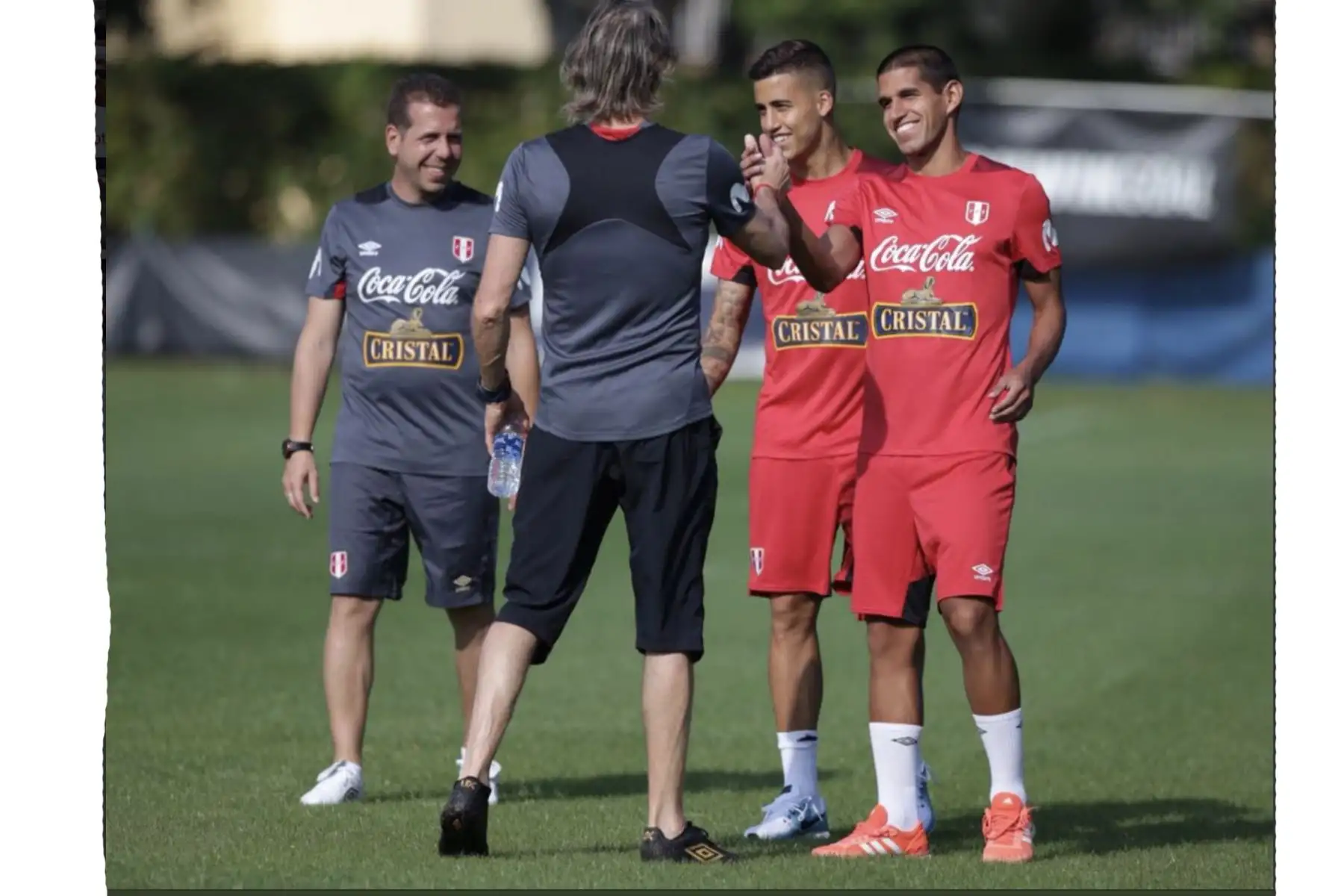 Selección peruana realiza su primer entrenamiento en Miami.Foto:ANDINA/Twiter FPF