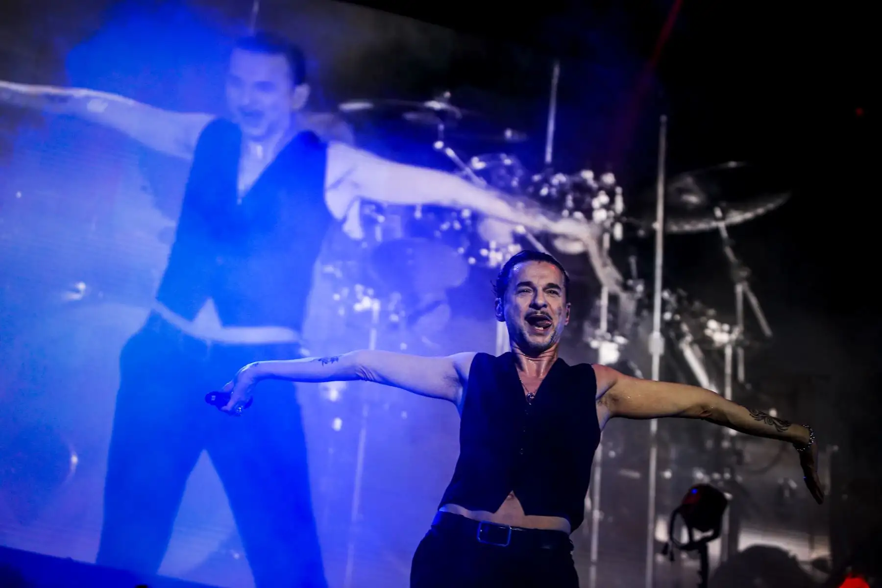 Depeche Mode llenó la noche y parte de la madrugada limeña con su único show.Foto:ANDINA/Difusión