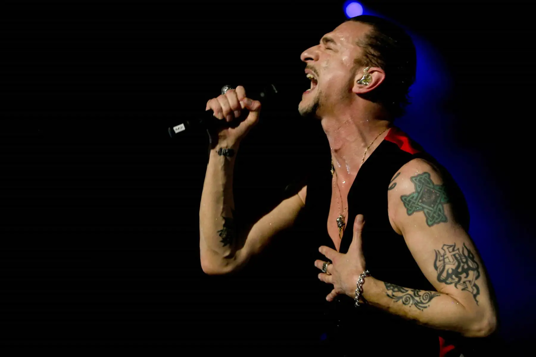 Depeche Mode llenó la noche y parte de la madrugada limeña con su único show.Foto:ANDINA/Difusión