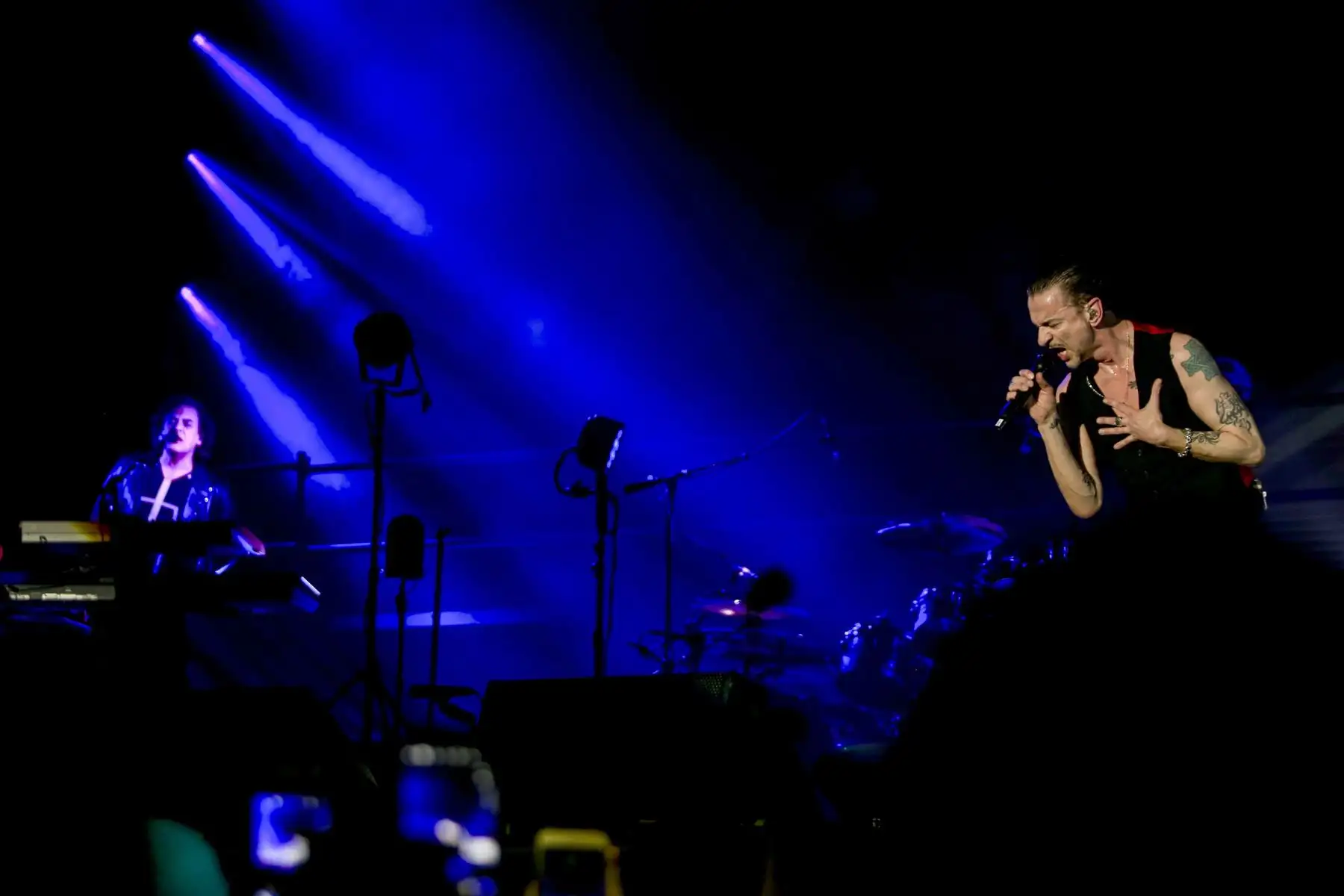 Depeche Mode llenó la noche y parte de la madrugada limeña con su único show.Foto:ANDINA/Difusión