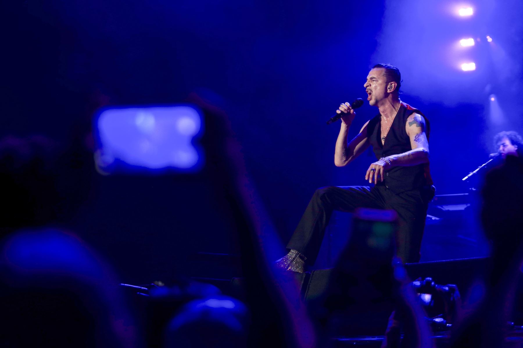 Depeche Mode llenó la noche y parte de la madrugada limeña con su único show.Foto:ANDINA/Difusión