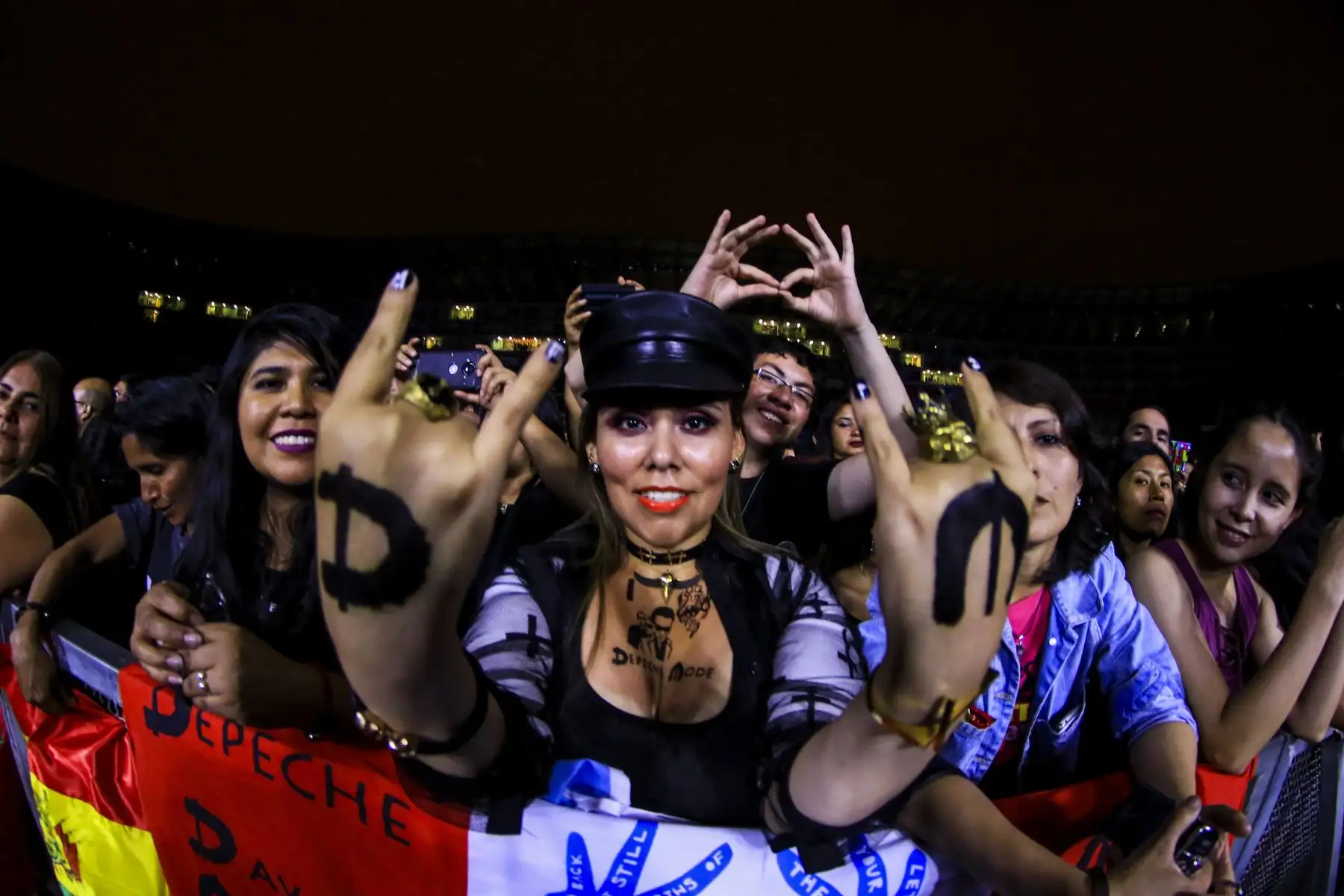 Depeche Mode llenó la noche y parte de la madrugada limeña con su único show.Foto:ANDINA/Difusión