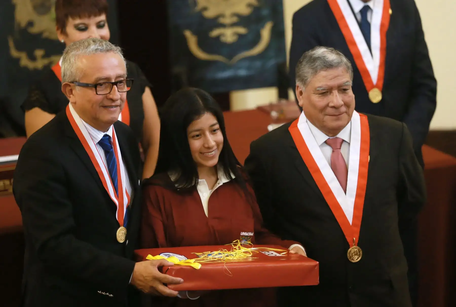Primer   puesto a Medicina Humana . Dhayana Angela  Tenorio Salazar, Universidad Mayor de San Marcos  Foto: ANDINA/Norman Córdova
