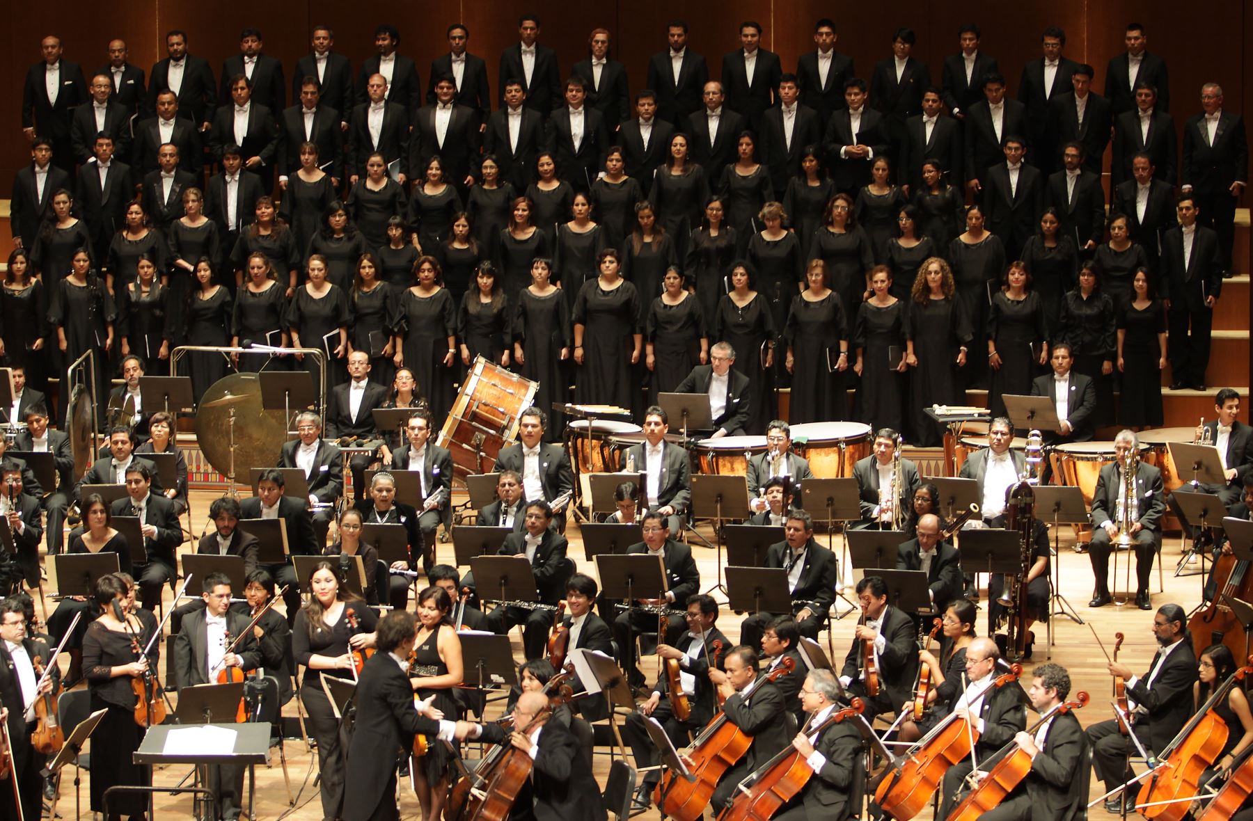 Orquesta Sinfónica Nacional y Coro Nacional. Foto: ANDINA/Difusión