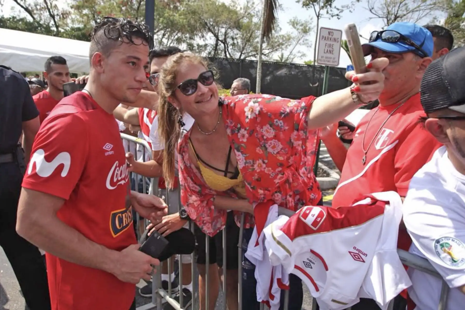 La selección peruana realizó su segundo entrenamiento en Fort Lauderdale, Miami, bajo las órdenes del técnico Ricardo Gareca. Foto: ANDINA/Twiter FPF.