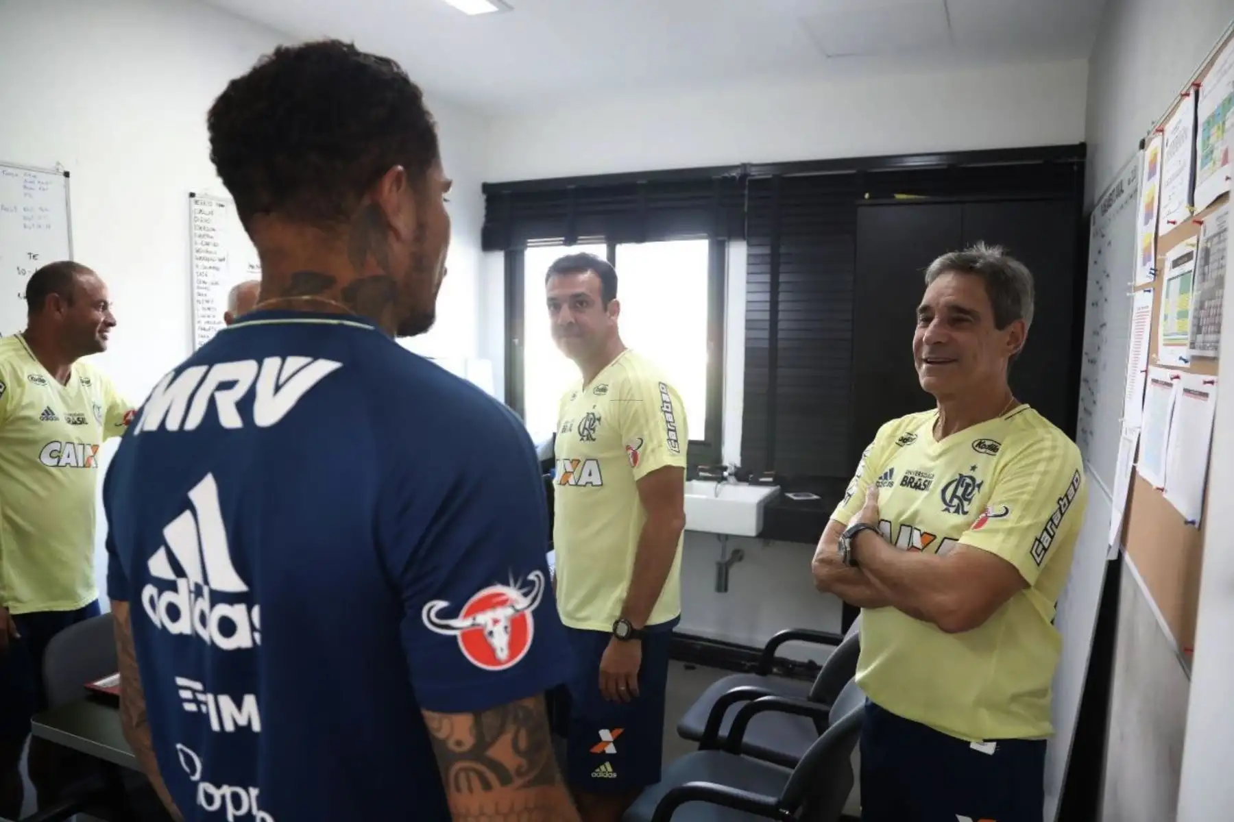 Paolo Guerrero se reintegró a los entrenamientos del Flamengo .Foto:ANDINA/Twiter Flamengo