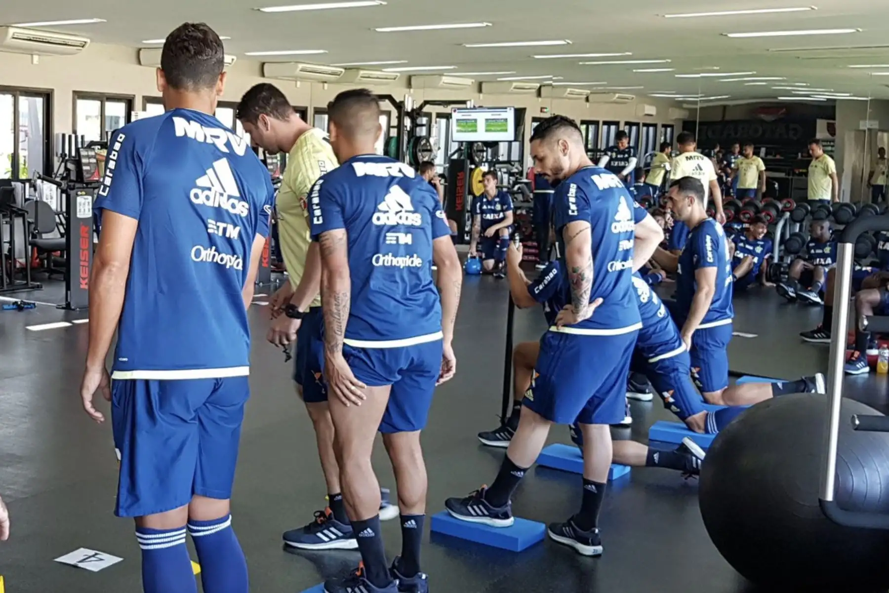 Paolo Guerrero se reintegró a los entrenamientos del Flamengo .Foto:ANDINA/Twiter Flamengo