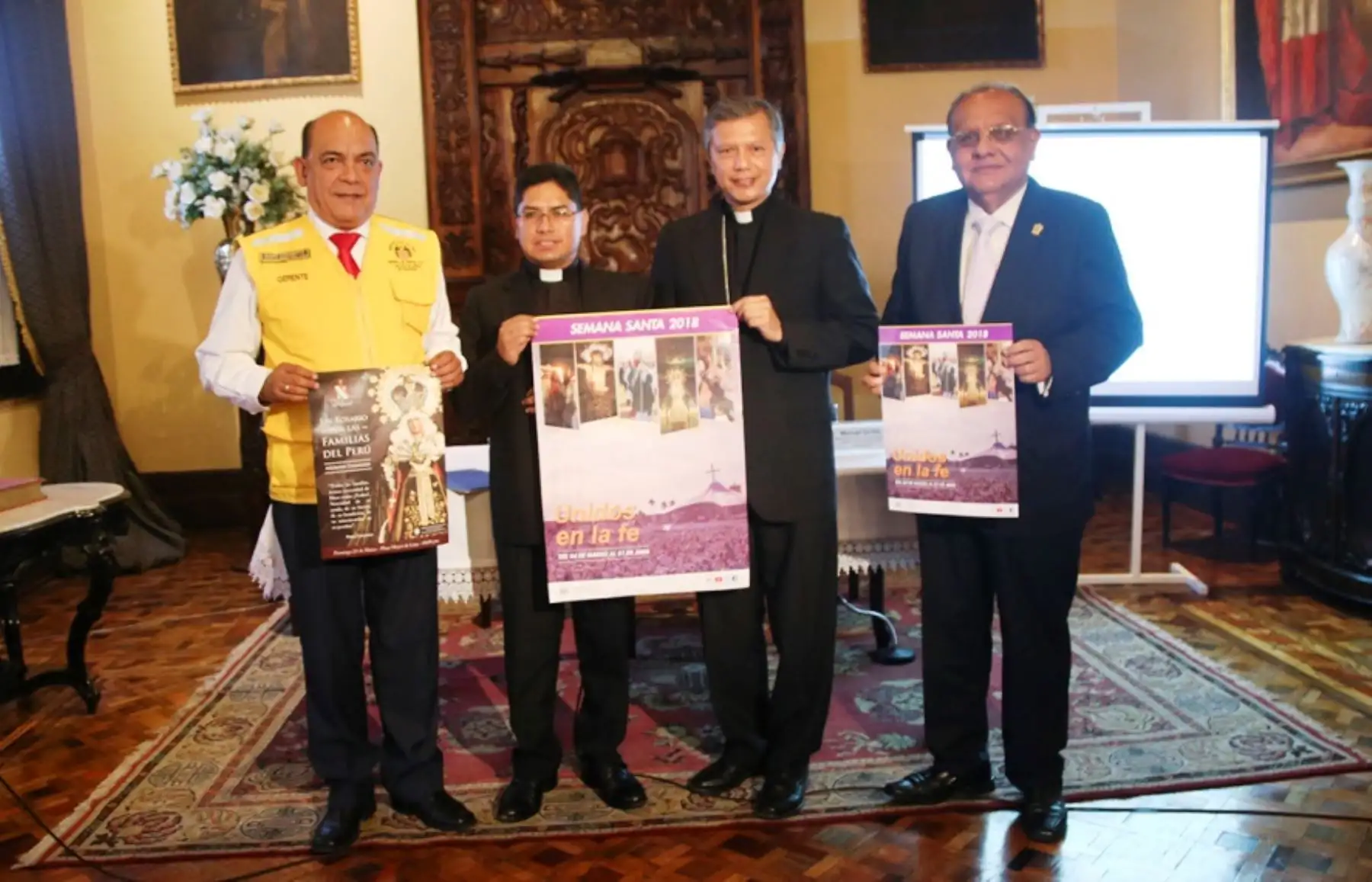 Autoridades del Arzobispado y de la Municipalidad de Lima presentan actividades por Semana Santa en el centro histórico de la capital. Foto: ANDINA/Difusión.
