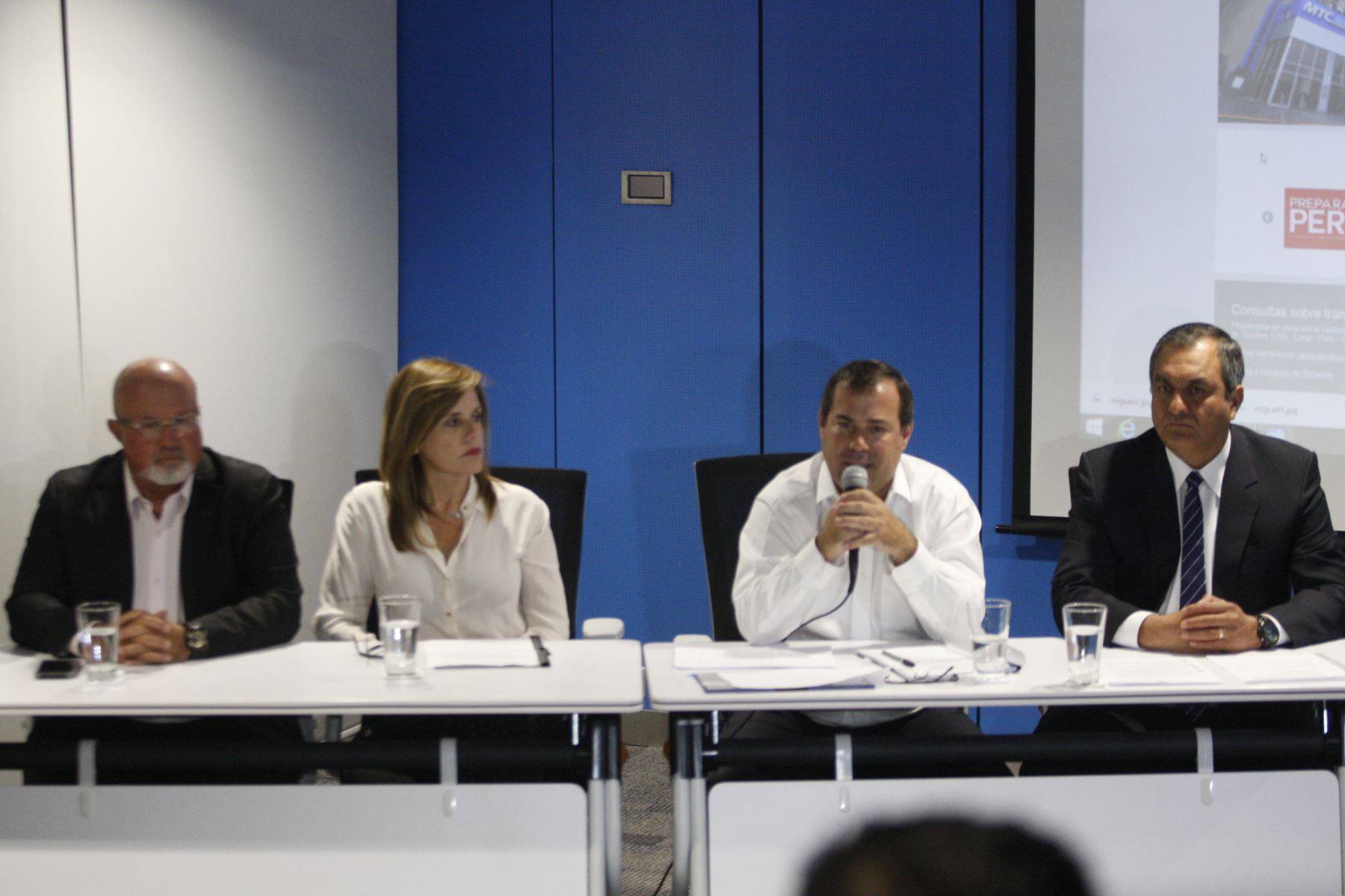 Conferencia de prensa de ministros de Estado. Foto: ANDINA/Eddy Ramos.
