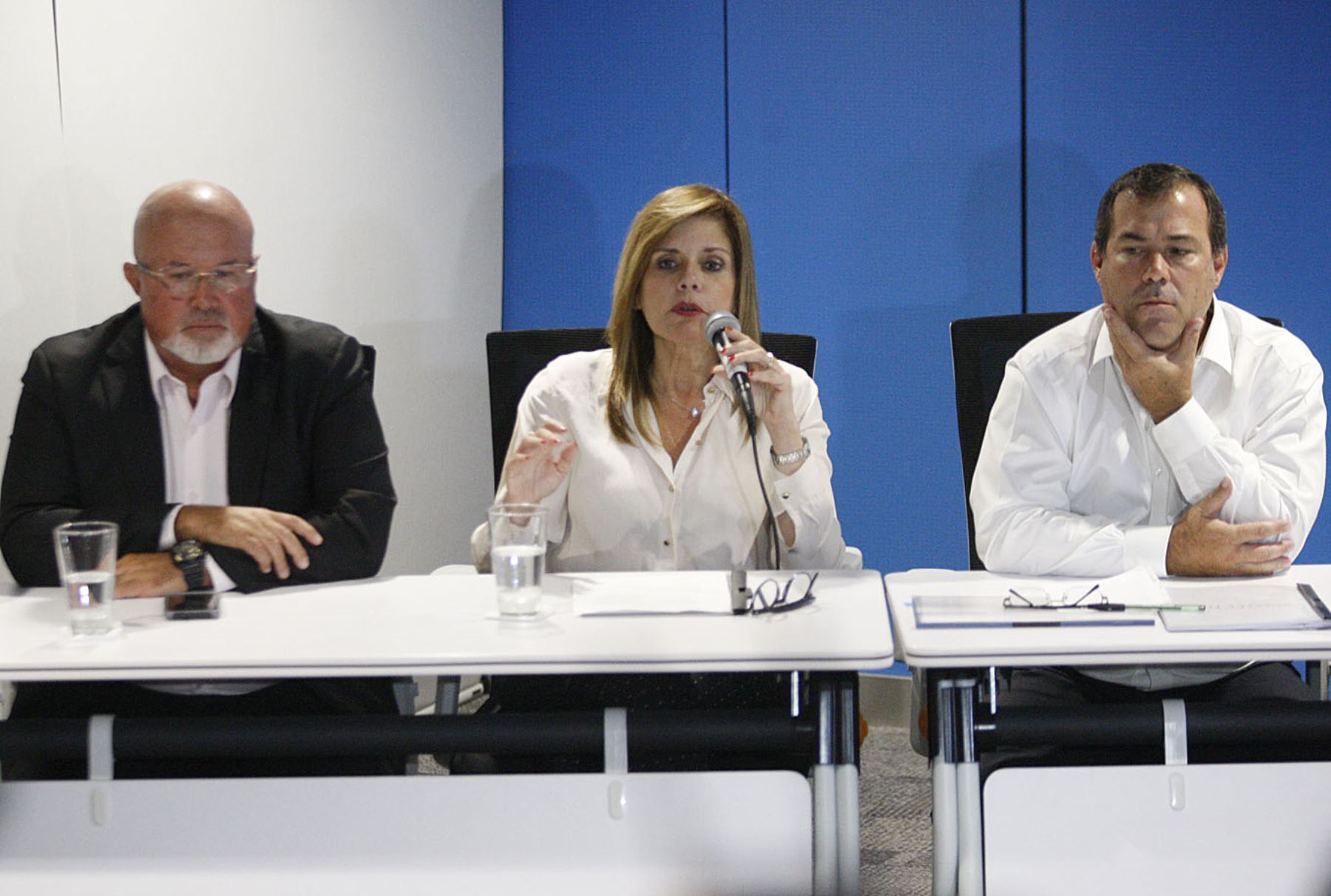 Conferencia de prensa de la presidenta del Consejo de Ministros, Mercedes Aráoz.  Foto: ANDINA/Eddy Ramos.