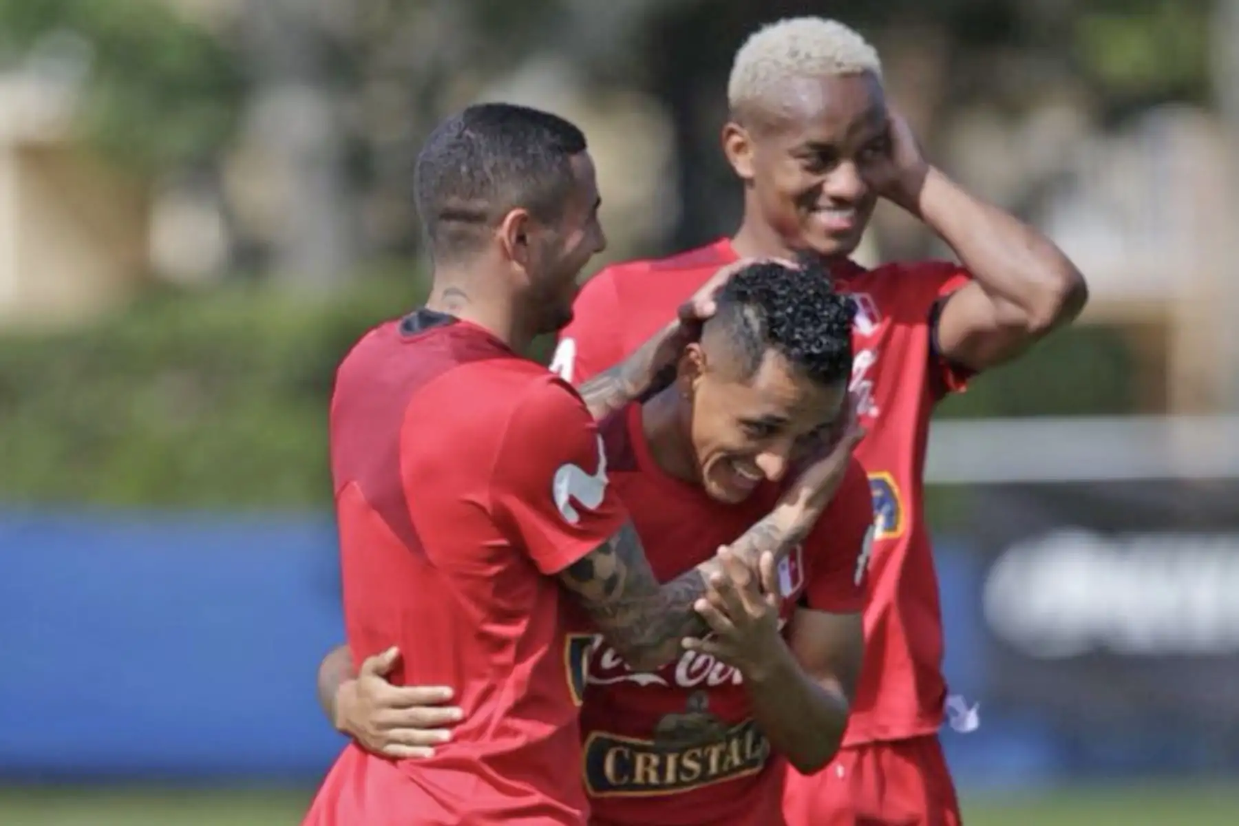 La selección peruana realizó su entrenamiento en Fort Lauderdale, Miami, bajo las órdenes del técnico Ricardo Gareca. Foto: ANDINA/Twiter FPF.