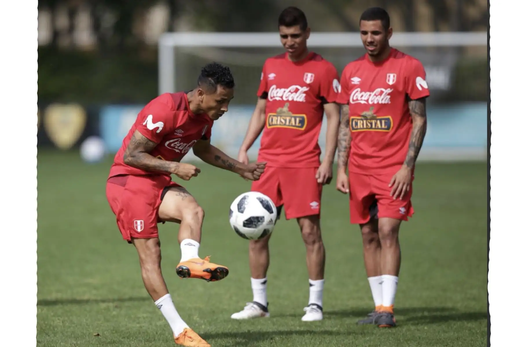 La selección peruana realizó su entrenamiento en Fort Lauderdale, Miami, bajo las órdenes del técnico Ricardo Gareca. Foto: ANDINA/Twiter FPF.
