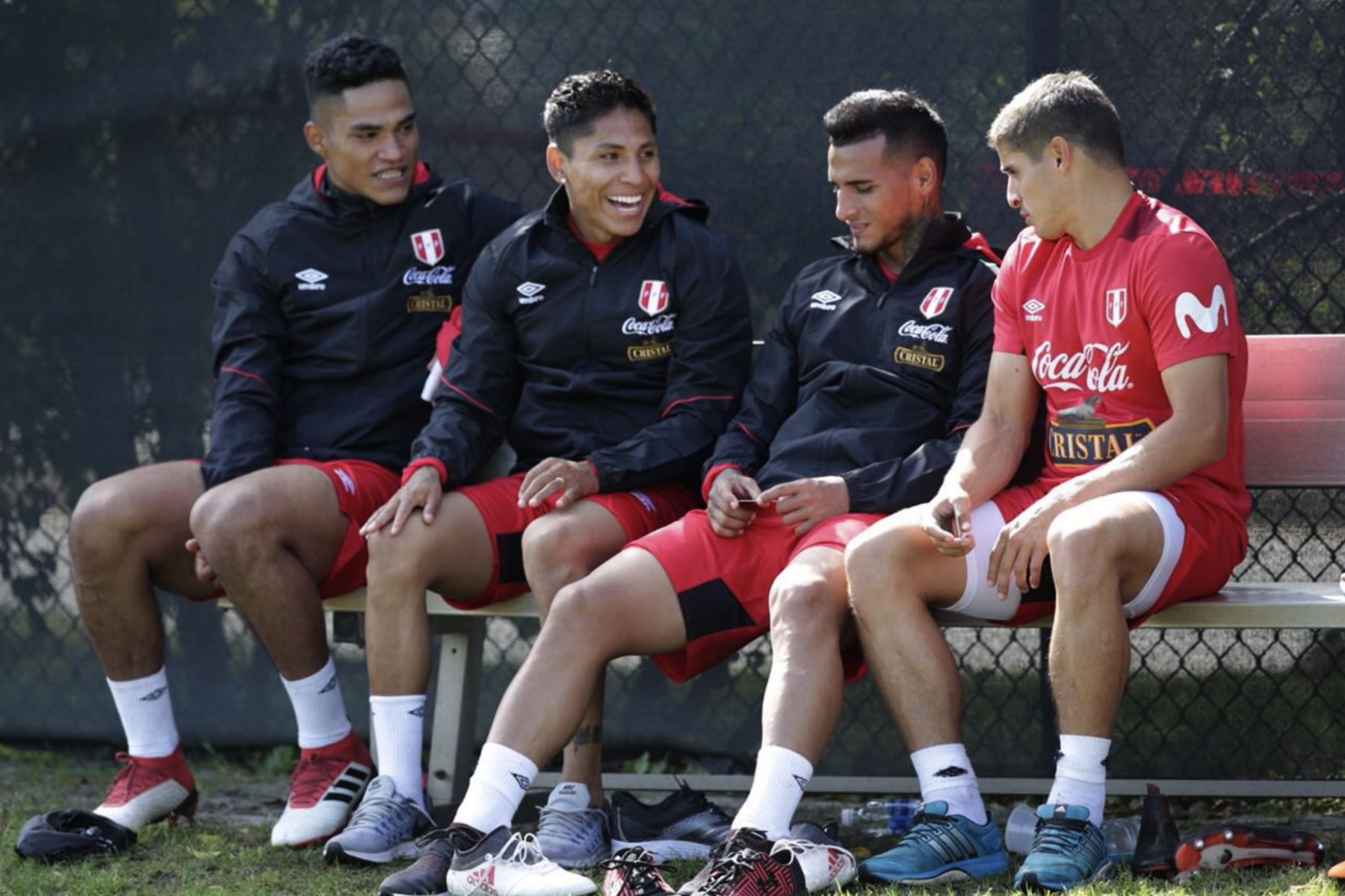 La selección peruana realizó su entrenamiento en Fort Lauderdale, Miami, bajo las órdenes del técnico Ricardo Gareca. Foto: ANDINA/Twiter FPF.