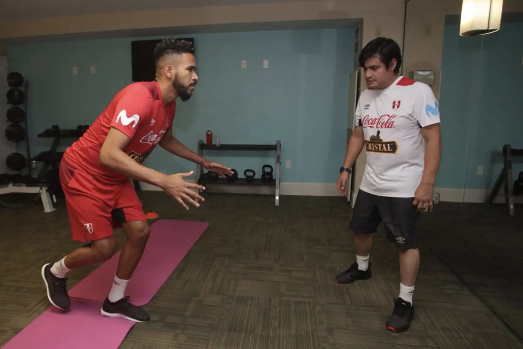 La selección peruana realizó su entrenamiento en Fort Lauderdale, Miami, bajo las órdenes del técnico Ricardo Gareca. Foto: ANDINA/Twiter FPF.