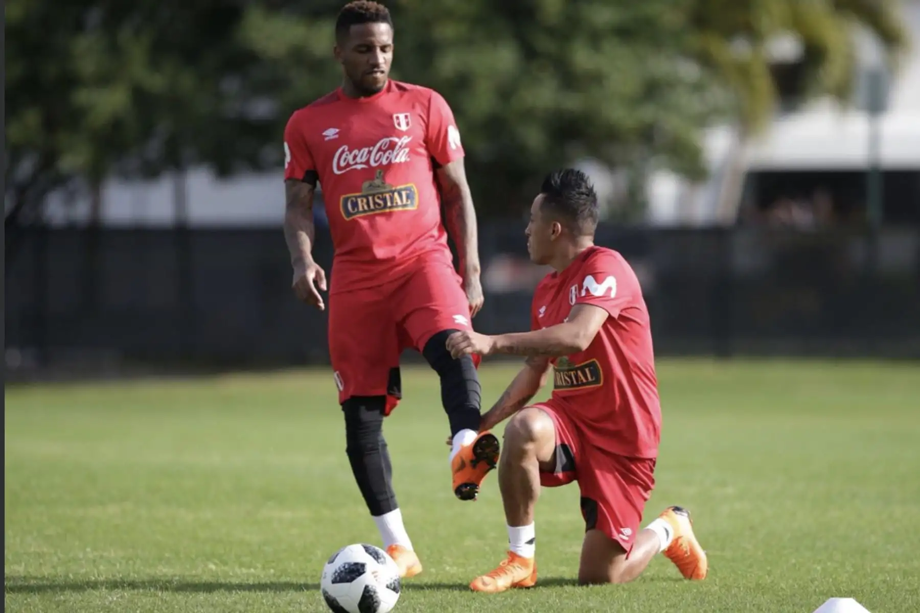 La selección peruana realizó su entrenamiento en Fort Lauderdale, Miami, bajo las órdenes del técnico Ricardo Gareca. Foto: ANDINA/Twiter FPF.
