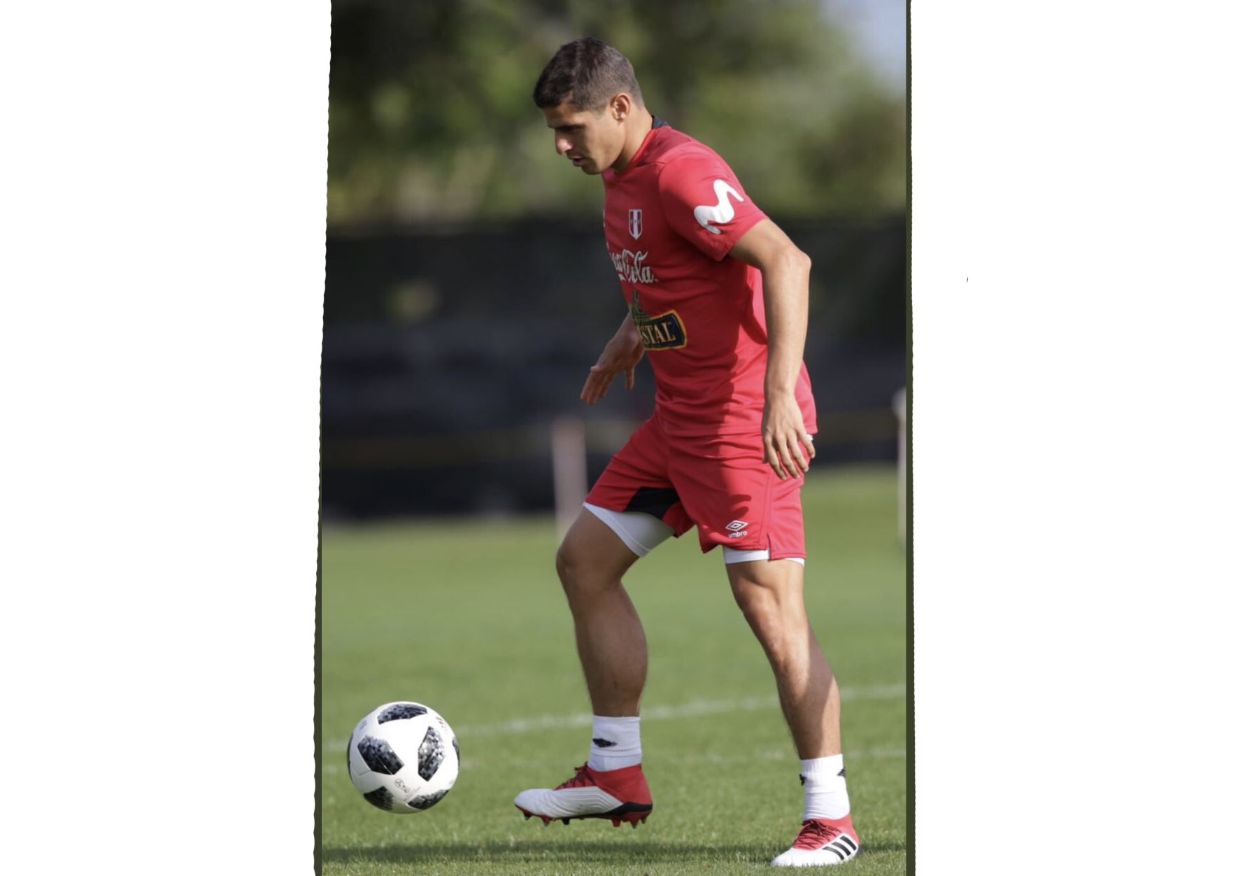 La selección peruana realizó su entrenamiento en Fort Lauderdale, Miami, bajo las órdenes del técnico Ricardo Gareca. Foto: ANDINA/Twiter FPF.