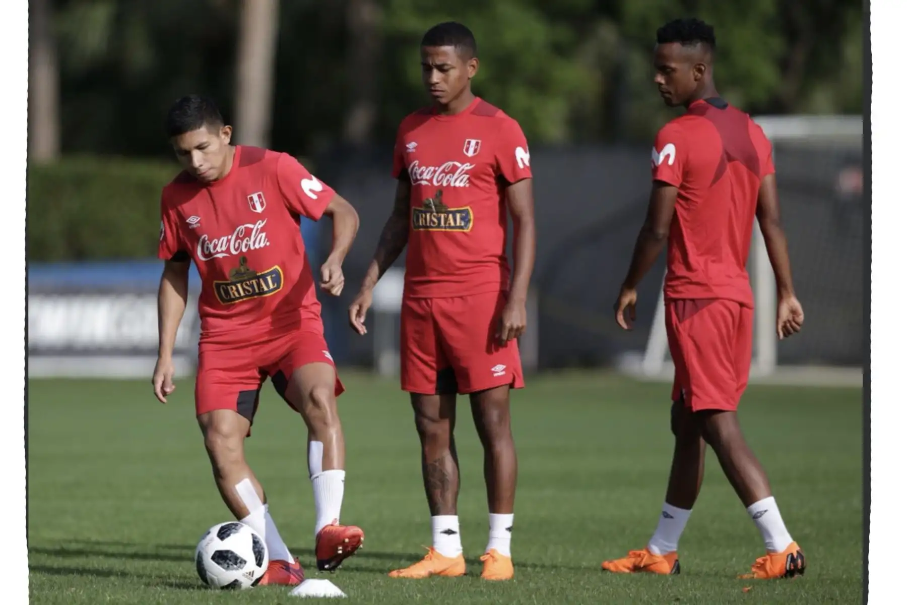 La selección peruana realizó su entrenamiento en Fort Lauderdale, Miami, bajo las órdenes del técnico Ricardo Gareca. Foto: ANDINA/Twiter FPF.