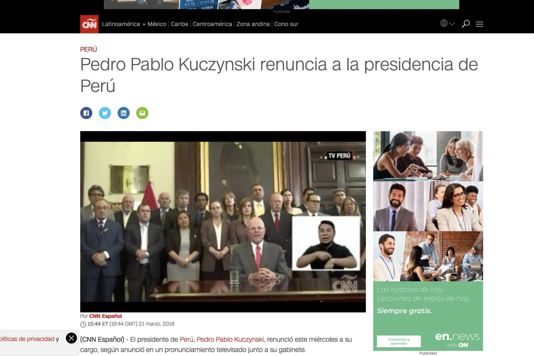 ANDINA/Difusión