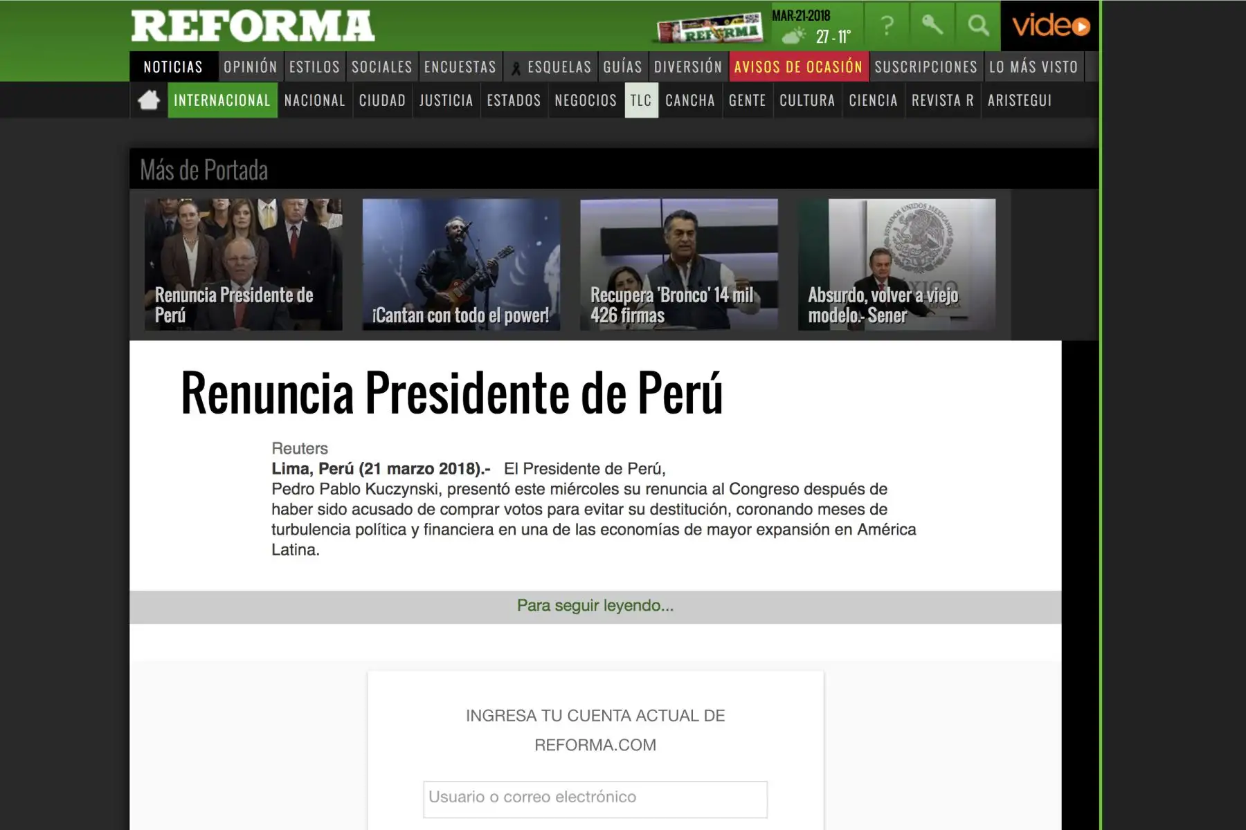 ANDINA/Difusión