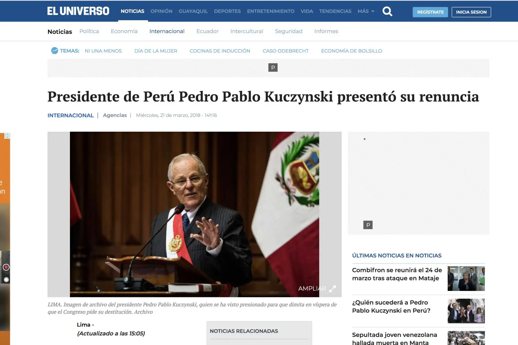 ANDINA/Difusión