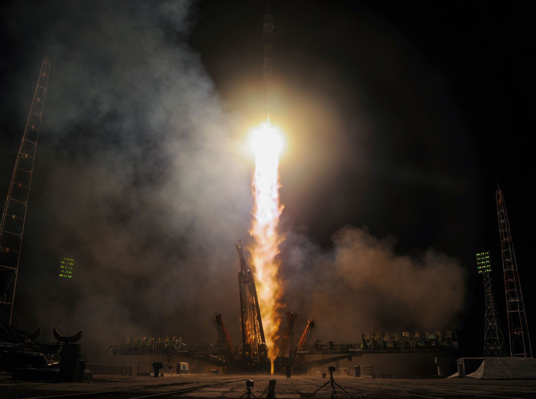 Despegue Soyuz MS-08. Foto: AFP