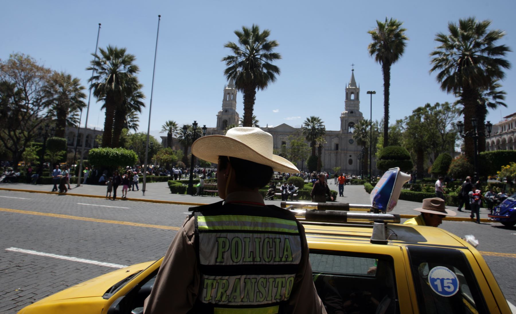 Policía garantiza la seguridad en Arequipa durante el feriado de Semana Santa. ANDINA/archivo
