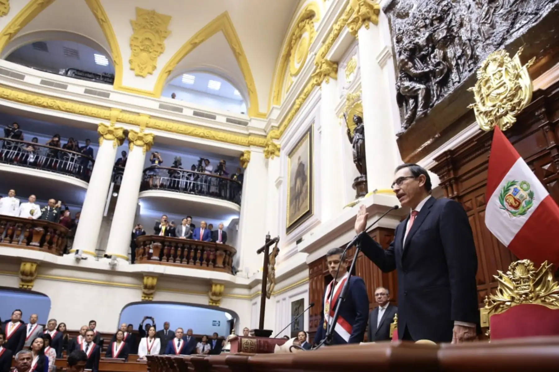 23/03/2018   Martín Vizcarra jura como Presidente de la República. Foto: CONGRESO