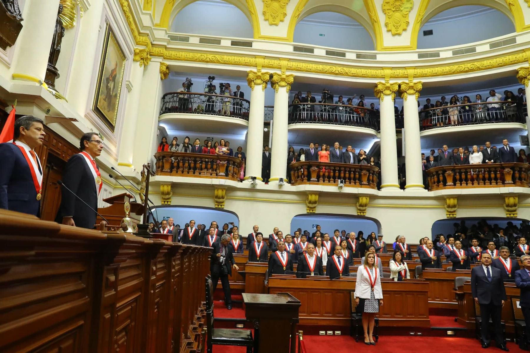 Martín Vizcarra juró como nuevo Presidente de la República. Foto: ANDINA/ Andrés Valle.