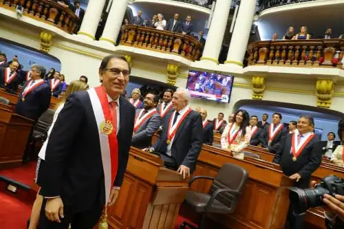 El presidente de la Asamblea Nacional de Gobiernos Regionales (ANGR) y gobernador regional de La Libertad, Luis Valdez Farías, calificó de “esperanzador” el mensaje a la Nación del flamante Presidente de la República, Martín Vizcarra Cornejo, y expresó su confianza en que su administración será exitosa dada su experiencia y conocimiento de la gestión pública. Foto: ANDINA/Andrés Valle.