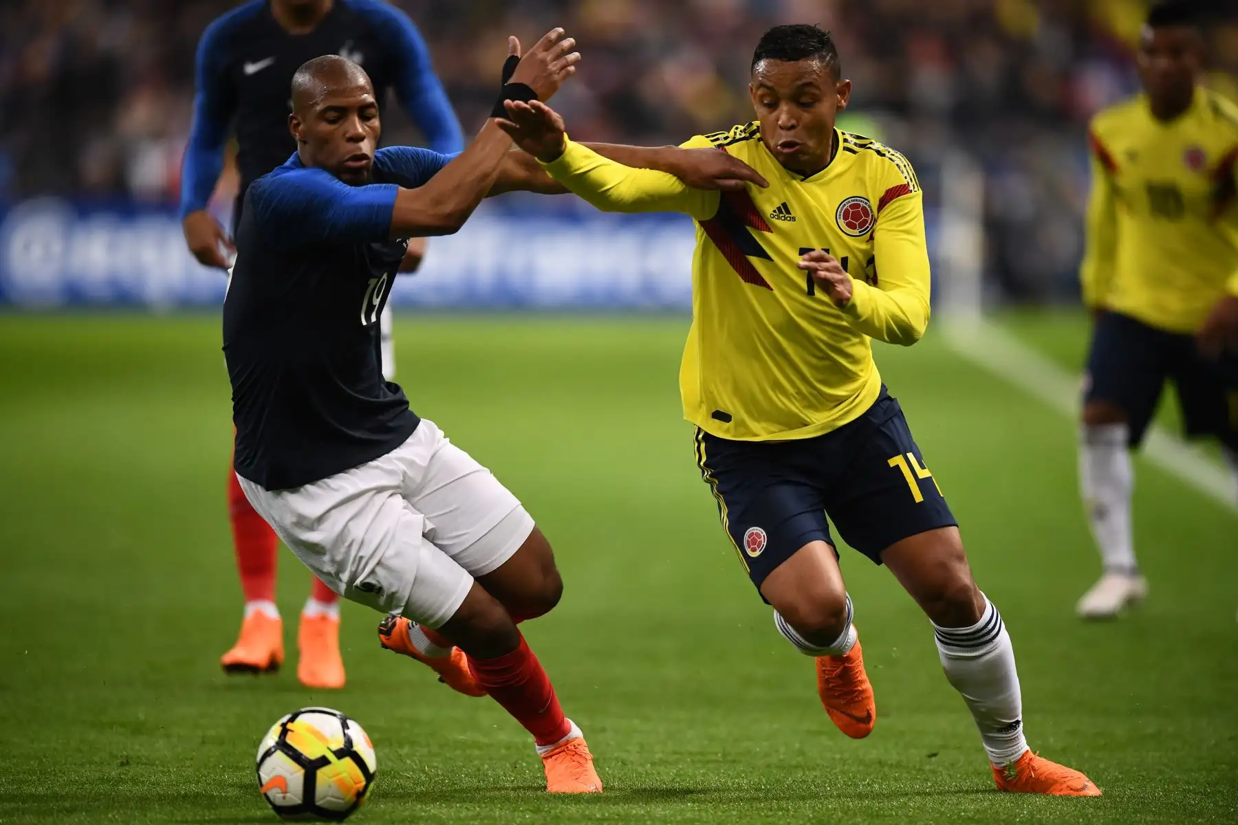 Colombia gana 3 a 2 a Francia. Foto: AFP