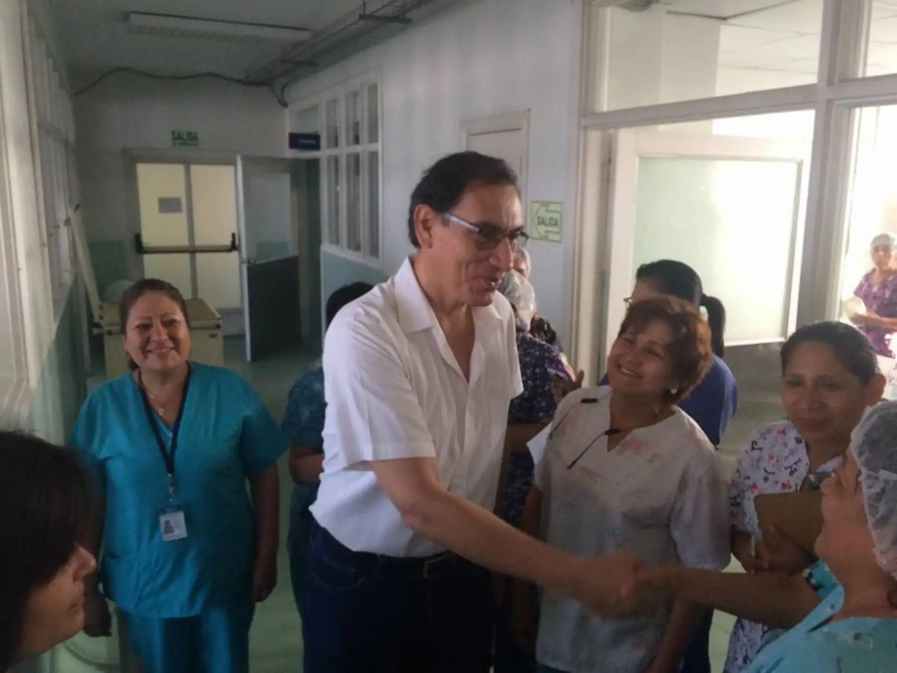 El presidente de la República, Martín Vizcarra, realizó esta mañana una visita inopinada al Hospital del Niño.Foto:ANDINA/INSA