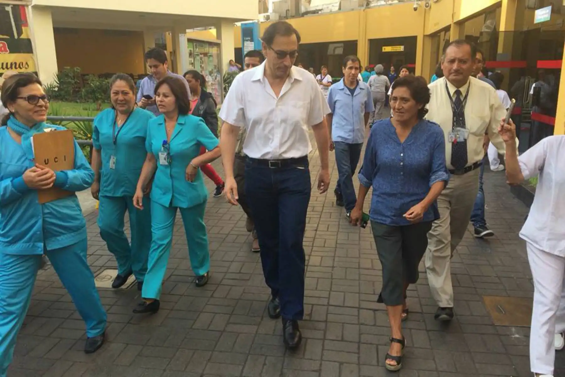El presidente de la República, Martín Vizcarra, realizó esta mañana una visita inopinada al Hospital del Niño.Foto:ANDINA/INSA