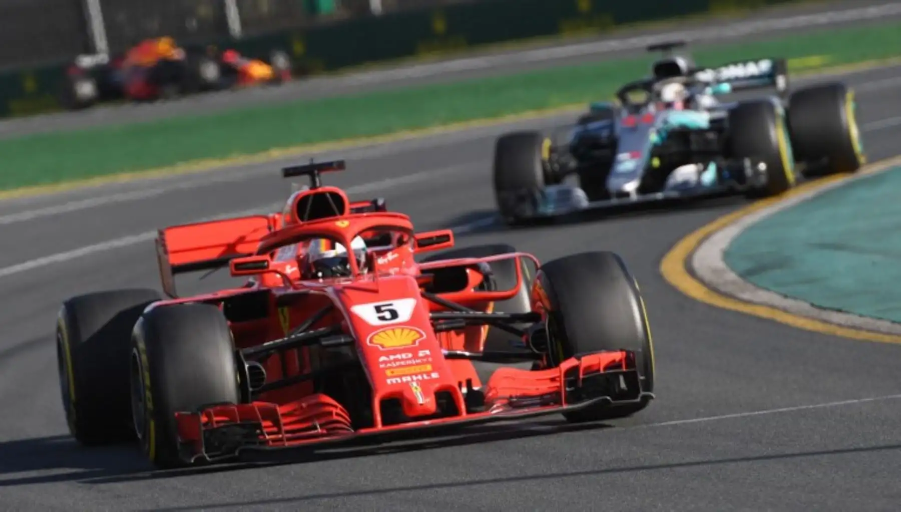 El piloto alemán Errari Sebastian Vettel ganó el Gran Premio de Australia de Fórmula Uno en Melbourne.Foto:AFP