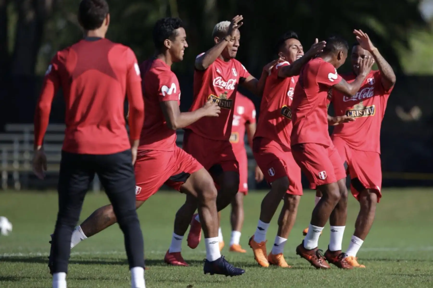 Entrenamiento de la Selección Peruana de Fútbol en Estados Unidos.Foto: Twitter/ FPF