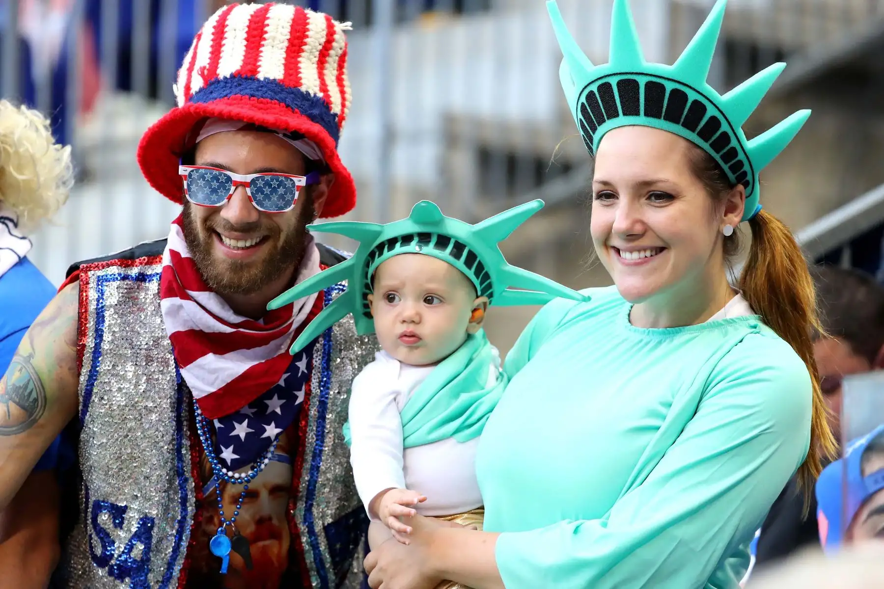 Hinchas en el estadio Red Bull Arena. Foto: AFP.