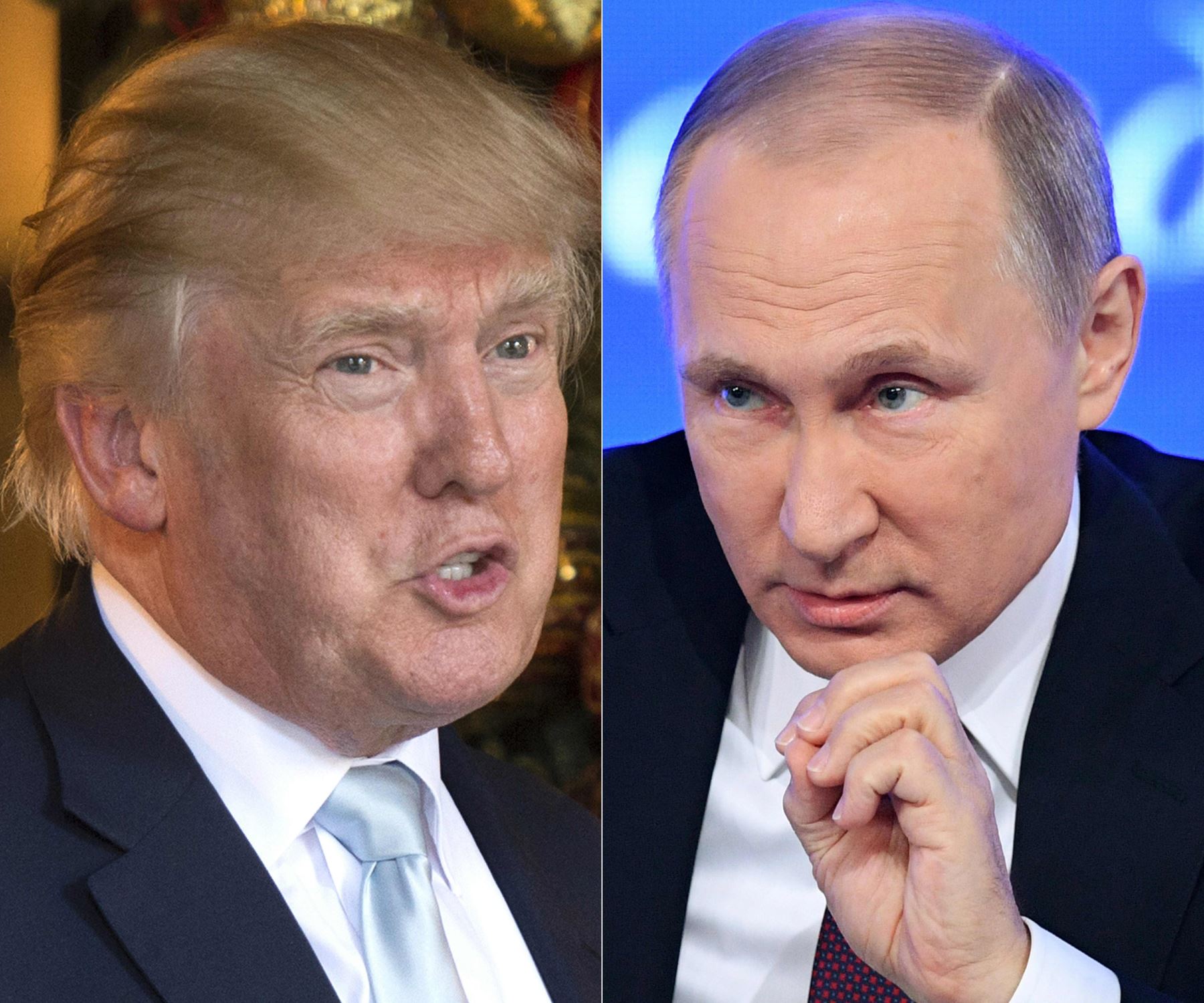 Donald Trump y Vladimir Putin. Foto: AFP