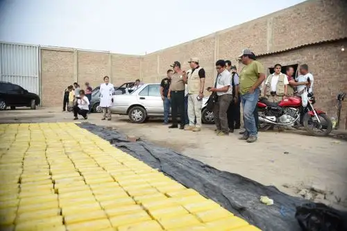 Policía decomisa más de media tonelada de cocaína en Chilca. ANDINA/Difusión