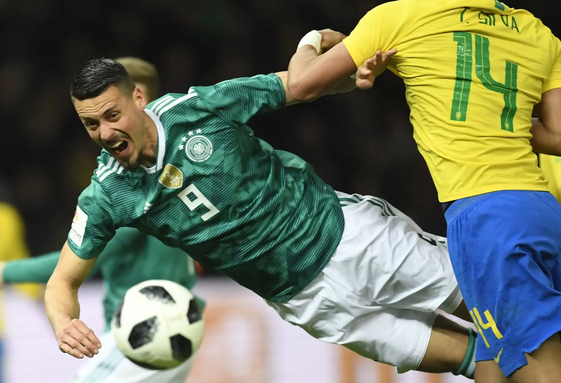 Brasil vence 1-0 a Alemania. Foto: AFP
