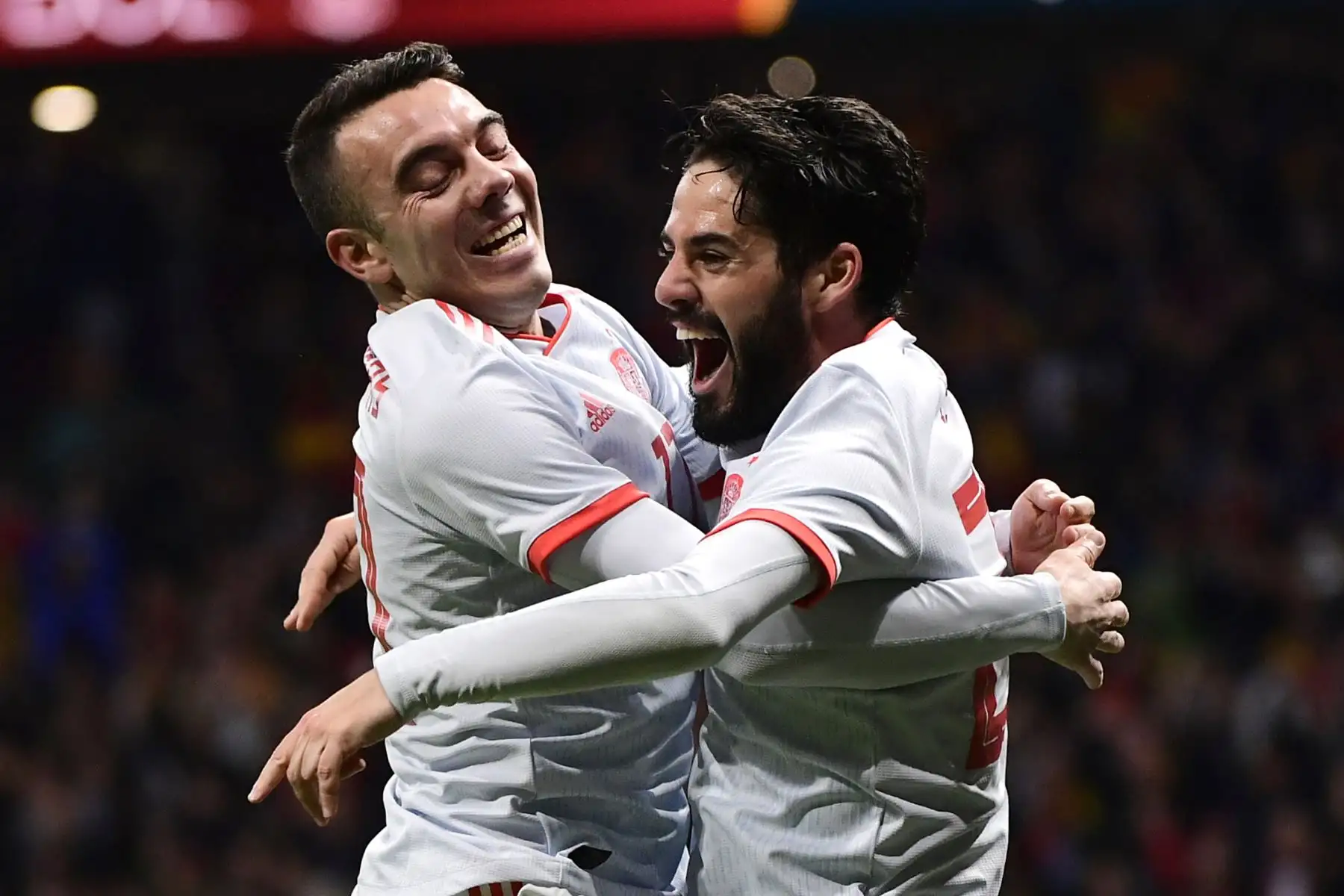 España goleó 6-1 a Argentina, con triplete de Isco, en un partido amistoso de preparación para el Mundial de Rusia. Foto: AFP