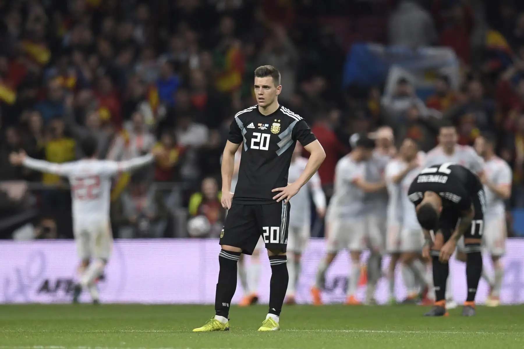 España goleó 6-1 a Argentina, con triplete de Isco, en un partido amistoso de preparación para el Mundial de Rusia. Foto: AFP
