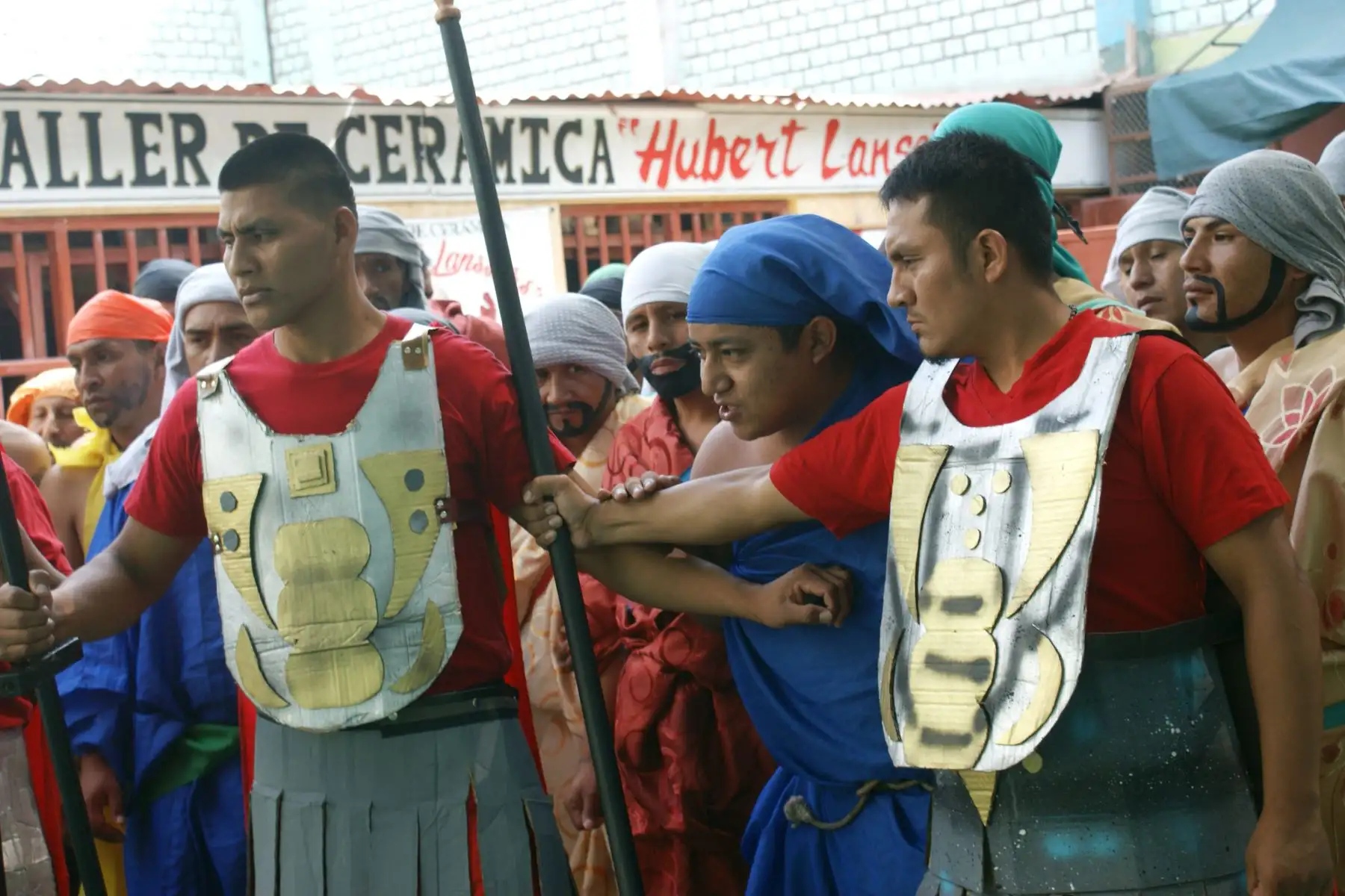 Internos del penal Castro Castro representan vía crucis como celebración por Semana Santa. Foto: ANDINA/Difusión.